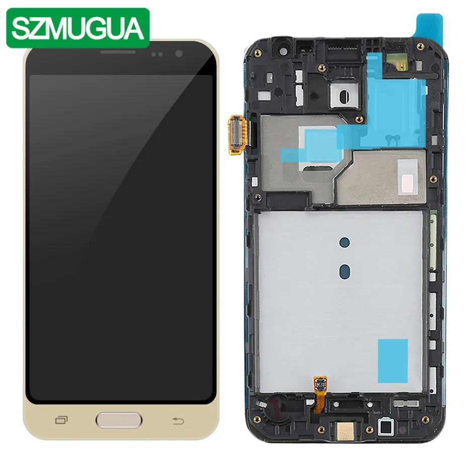 Продажа TFT font b lcd b font для samsung Galaxy J3 2016 J320 дисплей SM J320FN M H DS кодирующий преобразователь сенсорного экрана в сборе Замена Рамки кнопка Home