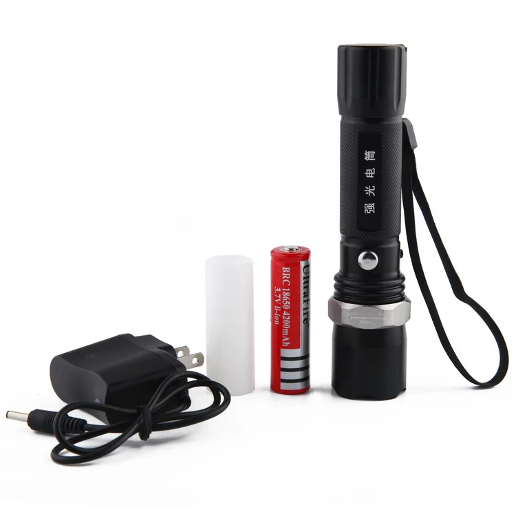 

Outdoor Lighting Mini Defensive Zoom Flashlight LED Light Long Shots Rechargeable Flashlight