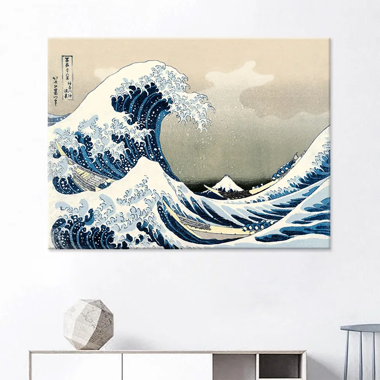 Япония великая волна канагава Живопись Искусство домашний декор холст живопись для гостиной Настенная картина плакат печать без рамки