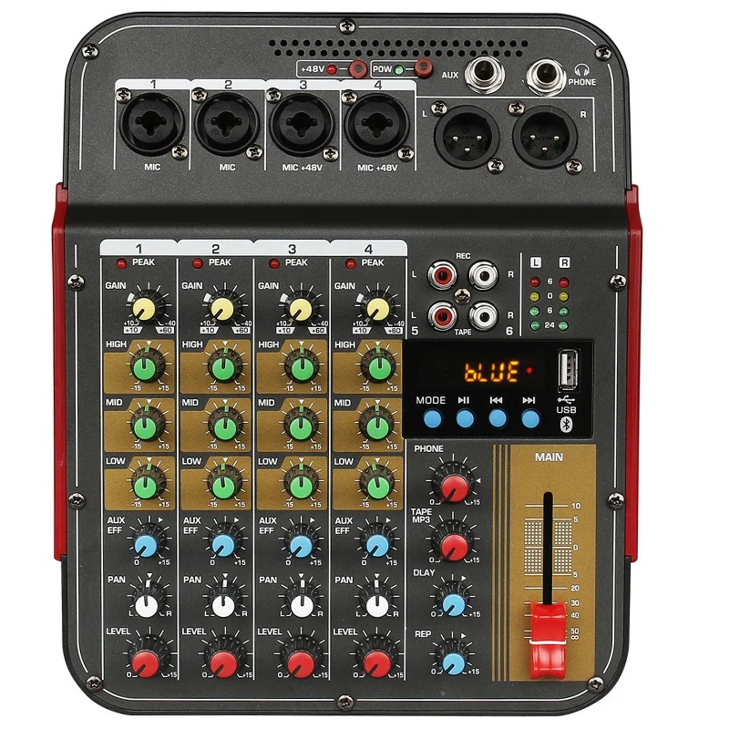 HOT TM4 Digital 4-Channel o Mixer Mixing Console
