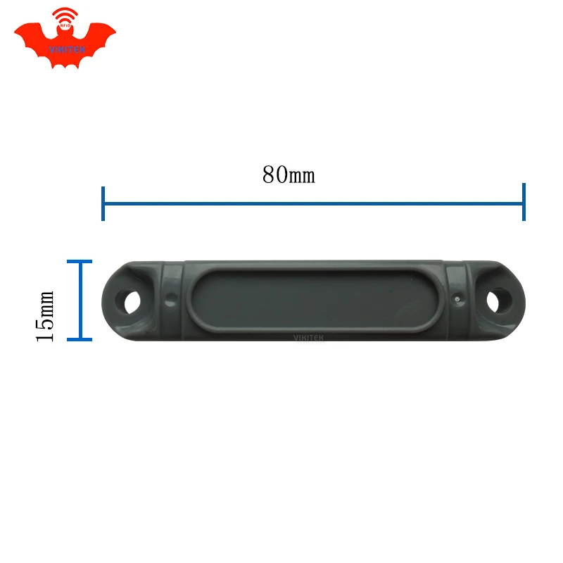 UHF RFID Анти металлическая метка 915 МГц 868 Impinj Monza4QT EPCC1G2 6C 80*15*12 2 мм Прочный ABS паллет
