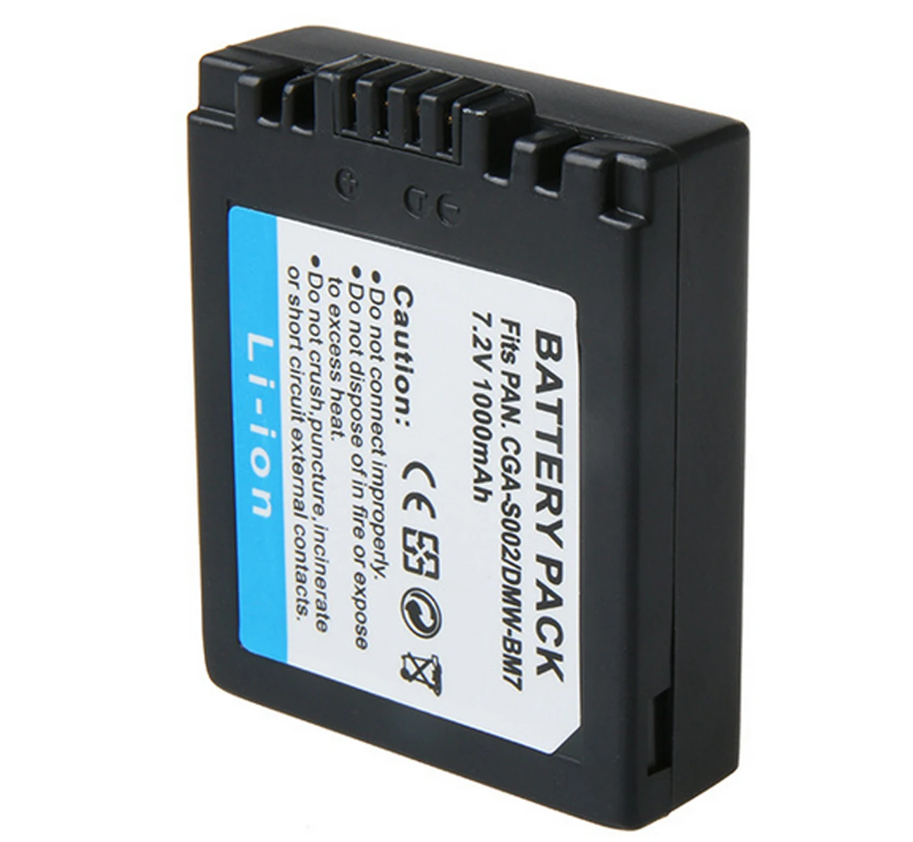 Batería Para PANASONIC DMW-BM7/CGR-S002E/CGA-S002A/CGA-S002E/1B