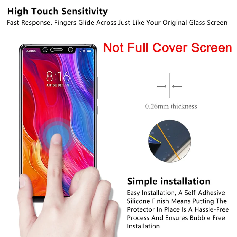Защитная пленка для экрана Xiaomi Mi 8 Lite SE Защитное стекло Pocophone F1 закаленное Max 3 Note 2