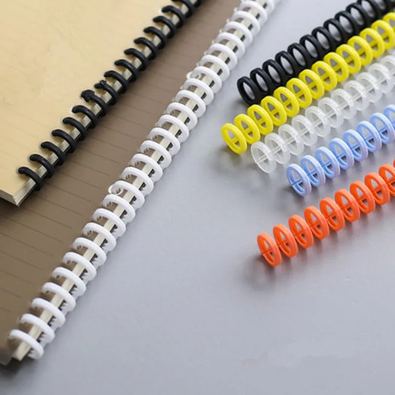 

3pcs Plastic Binding Combs Paper Book Loose-leaf Binder DIY Accessories Notebook Scrapbook Hinged Rings Office School Supplies