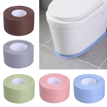 320cmx22cm 320cmx38cm PVC Material Kitchen Bathroom Wall Sealing Tape Waterproof Mold Proof Adhesive Tape 2020 New