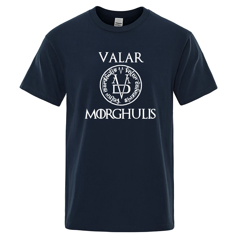 Casual T-shirt herr A Song of Ice and Fire T-shirt Valar Morghulis Tryck T-shirts Sommar bomull Kortärmad Andas_voghion.com