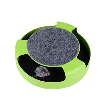 

Cat Scratching Board Toy Creative Funny Rotary Table Cat Interactive Toy For Pet Mouse Carousel Pet Toy Cat Playing Board