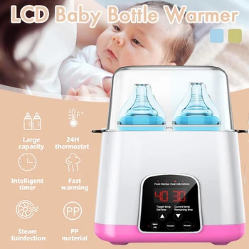 

6 in 1 Smart Automatic Intelligent Thermostat Baby Bottle Warmers Disinfection 220V Electric Fast Heater Warm Milk & Sterilizers