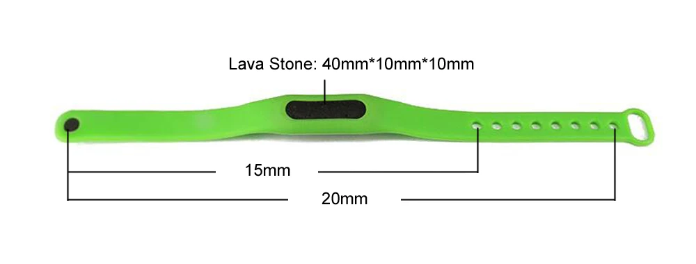 ZP-BS624-11 Silicone Lava Diffuser Bracelet