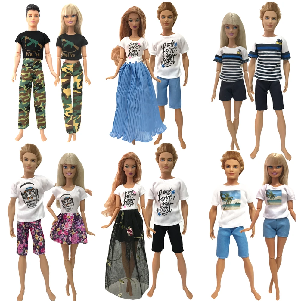 Low Price Couple Doll-Dress Barbie-Doll-Accessories Girl Mix Cloth for Boy Toy NK Daily-Wear JJ qVKmjJ3Z