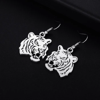 

Trendy Vintage Tiger Shape Dangle Earrings for Women Girl Retro Drop Earrings Cute Small Object Earring Jewelry Bijoux