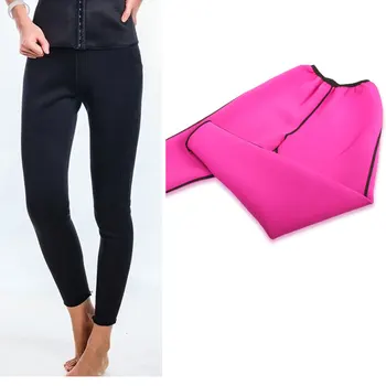 preço Mulheres Neoprene Sauna Shaper Do Corpo Do Emagrecimento Calças Perda De Peso Térmica Quente Suor Capri Para Queimador De Gordura Leggings Rosa