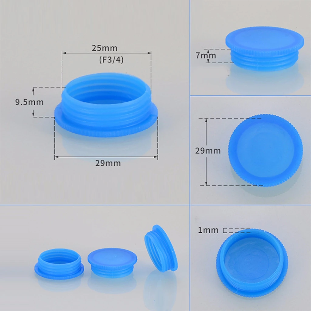 100x3/4 ''DN20 заглушка Торцевая Крышка для гейзерного шланга водопроводная машина труба