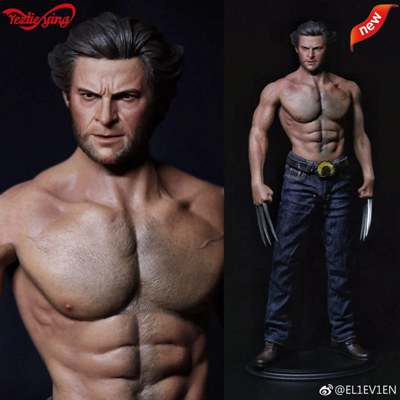 Worldbox 1//6 Uncle Wolverine Logan Male Head Sculpt Carving for 12/'/' Figure Doll