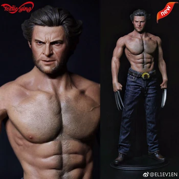 

ELEVEN Wolverine Wolf Uncle Young Ed.Head Sculpture WorldBox AT012 1/6 Muscular Body Wide Shoulder Muscular Strong Male Figure