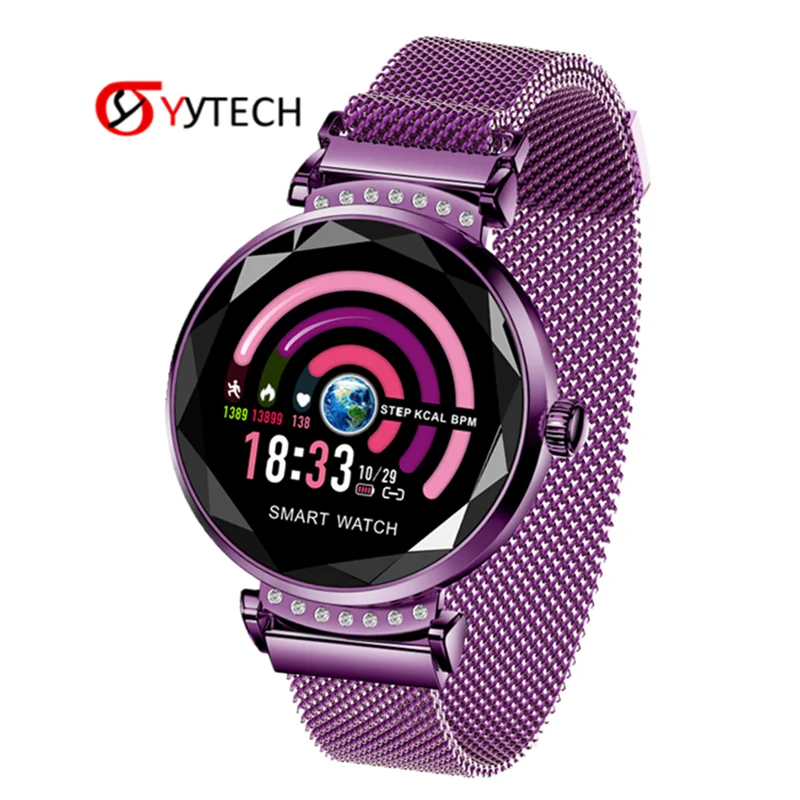 SYYTECH Модные женские мульти UI H2 Смарт-часы непрерывный мониторинг сердечного ритма мульти-спортивный режим водонепроницаемый смарт-браслет