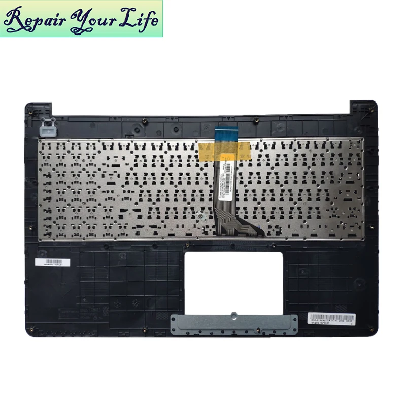 노트북 키보드 미국 영어 ASUS X502CA X502 X502C 13NB0014AP030 0KNB0-6106US00 13E737602082Q, 블랙 퍼플 탑 케이스 손목 받침대