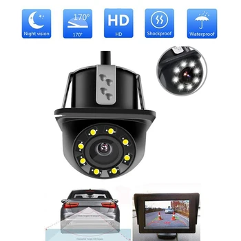 

170 Degree Wide Angle Car HD Reversing Camera Night Vision 8 LED Reverse Cameras Backup Parking CCD Waterproof Rear View Camera