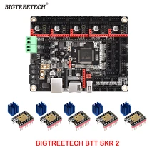 Bigtreetech btt skr 2 placa de controle 32 bits atualização skr v1.4 turbo placa-mãe tmc2208 tmc2209 para cr10 ender 3 v2.0 impressora 3d