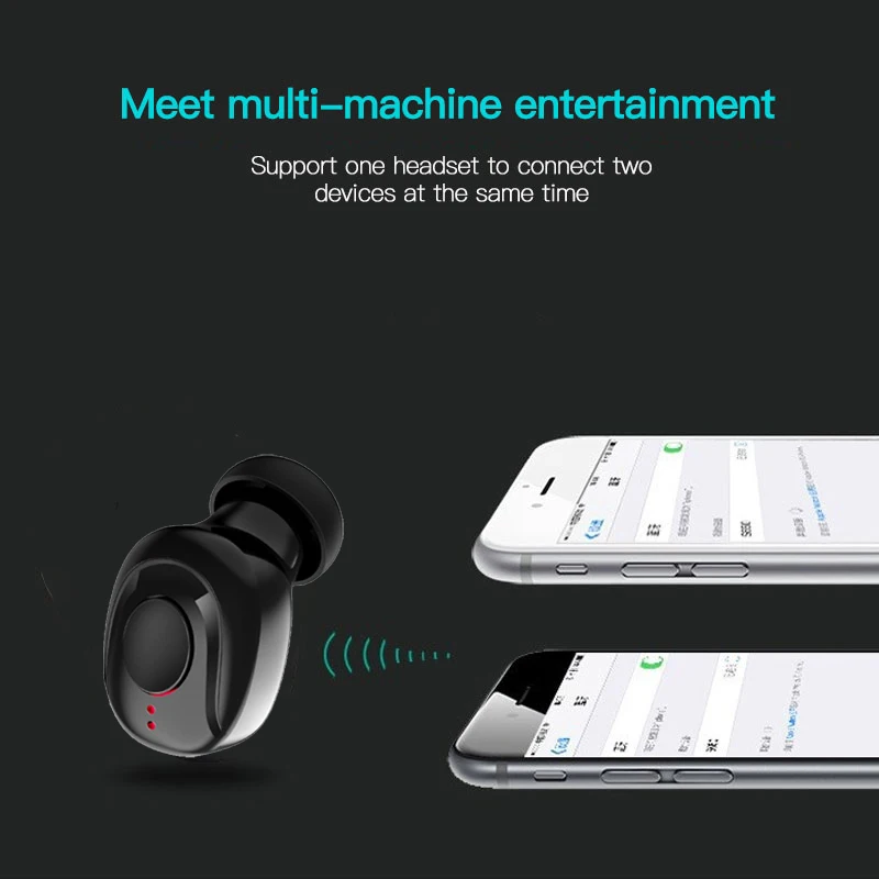 X18 Мини Bluetooth 5,0 наушники беспроводные вкладыши стерео HIFI Звук спортивные наушники гарнитура с микрофоном для samsung huawei