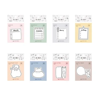 

32 pcs/Lot Mini Sticky Notes Go Animal Schedule To Do Listing Adhesive Memo Notepad Planner Marker Sticker Office School F047
