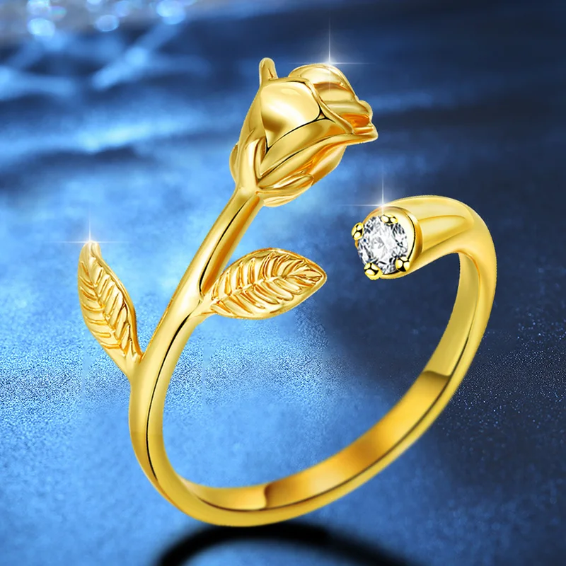 

HPXmas Silver Color Ring Flower Morning Glory Flower Ring for WomenWedding Rings Jewelry Fashion Open Adjustable Finger Ring