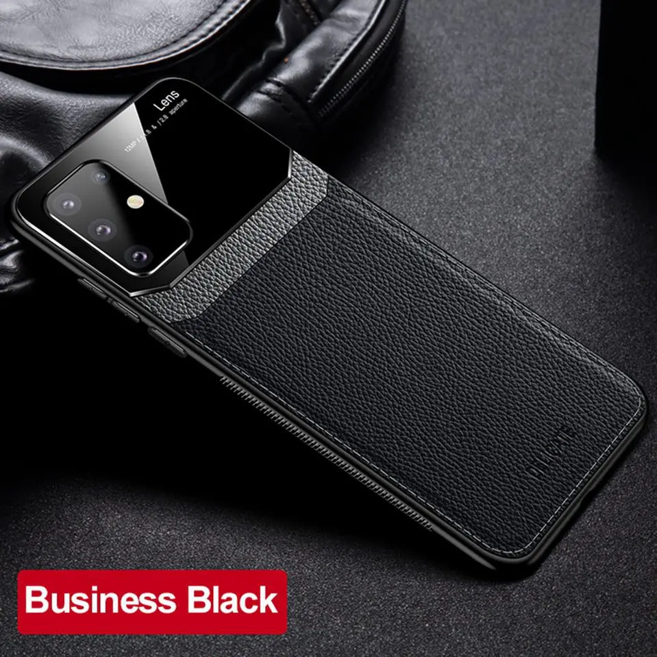 Case For Samsung Galaxy S20 Ultra S10 S9 S8 Plus Cover Bumper Leather Phone Case For Samsung A51 A71 Note 10 Plus 9 8 M30S Funda (13)
