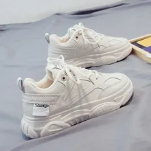

Platform Shoes Women's Fall 2021 New Fashion Sneakers Korean Women's Shoes Tenis Feminino Casual Breathable White Shoes Women
