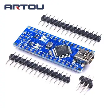 

10PCS Nano Mini USB With the bootloader compatible Nano 3.0 controller for arduino CH340 USB driver 16Mhz Nano v3.0 ATMEGA328P
