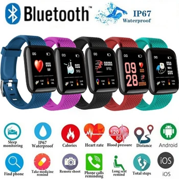 

New Blood Pressure Smart Watch Men Women Heart Rate For Android Apple Phone Waterproof Tracker Oxygen Sport Smartwatch B57