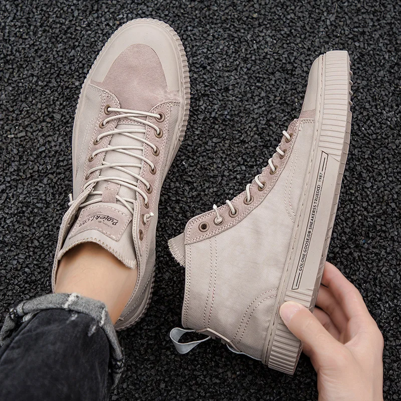 Серый Ins/мужские винтажные кроссовки для папы; Kanye Fashion West; танцевальный светильник в стиле хип-хоп; кожаная обувь с высоким берцем; мужские теннисные туфли; Masculino Adulto - Цвет: Серый