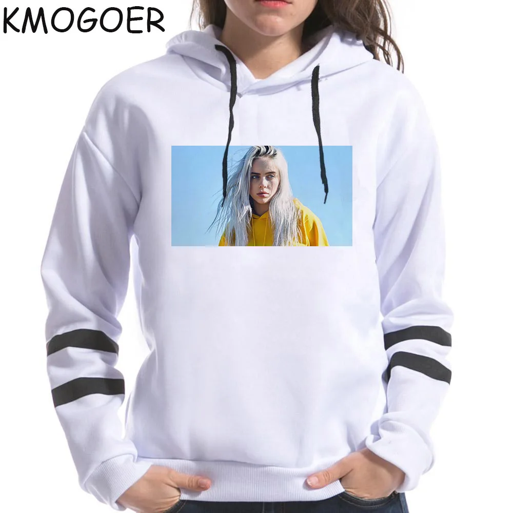 17 Billie Eilish Толстовка с принтом и капюшоном для женщин и мужчин Толстовка Одежда Harajuku Fans гранж повседневные толстовки готические Kpop толстовки - Цвет: 17