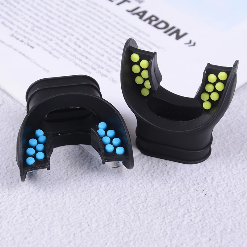Diving Silicone Mouthpiece Color Tab Replacement Regulator Snorkel Comfort Fit Mouth Piece Black/Yellow | Спорт и - Цена: 206,90 руб.
