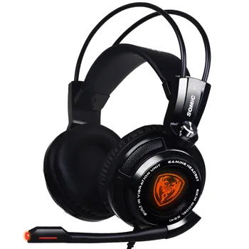

SOMIC G941 Gaming Headset for PS4, PC and Laptop, 7.1 Virtual Surround Sound USB Lightweight over Ear Headphone with Mic,Volume