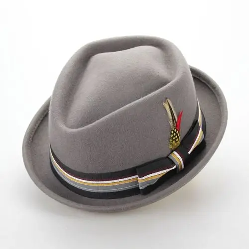 grey floppy felt hat