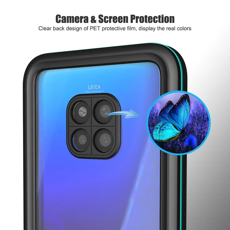 Защитный чехол для дайвинга для huawei mate 20 mate 30 Pro Чехол для плавания ming IP68 Водонепроницаемый чехол для спорта на открытом воздухе для huawei P30 Pro Fundas