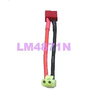 DHL/EMS 50 лотов Deans T Plug Female to Small mini-Tamiya штекер адаптера Lipo/NiMH 10 см-d2