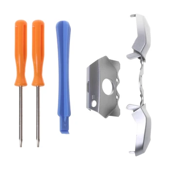 

Silver Color 3.5mm Jack Port Chrome LB RB Bumpers Trigger Button replacement for One Elite Controller LB RB