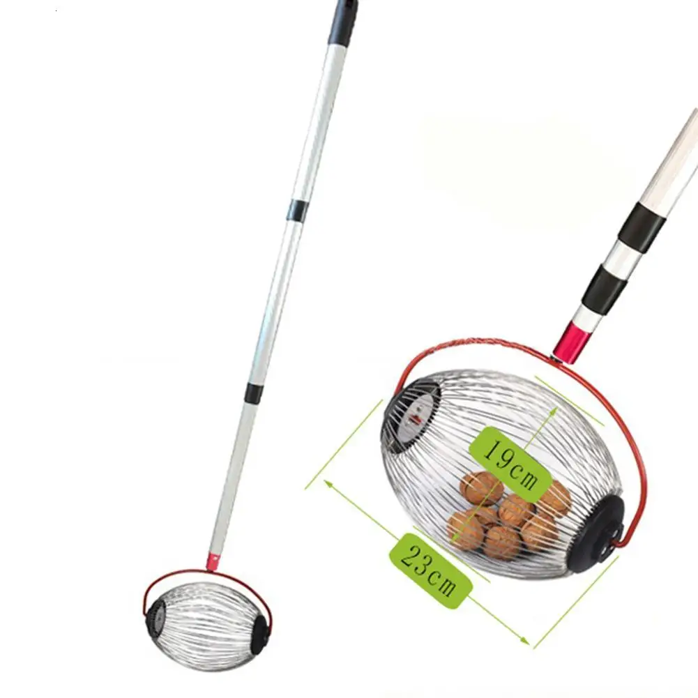 

Walnuts Chestnuts Harvester Roller Nut Collector Retractable Aluminum Alloy Ball Garden Fruit Picker Family Orchards Tools