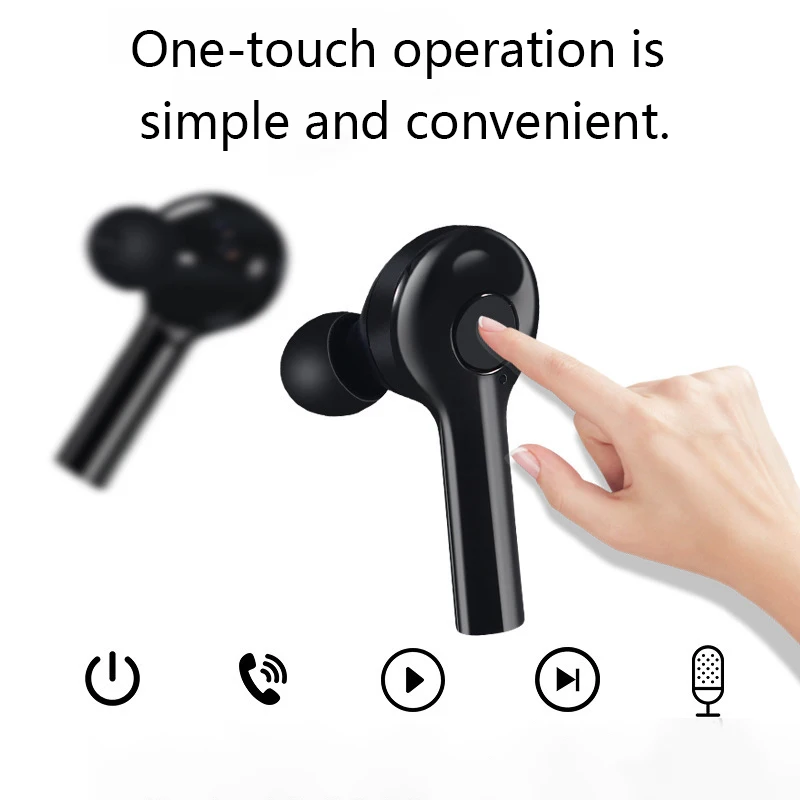 Tech TW08 для Bluetooth переводчик наушников, беспроводная перезаряжаемая бизнес гарнитура в режиме реального времени интерпретационный наушник