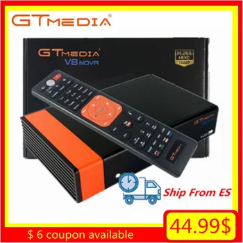 

Gtmedia V8 Nova H.265/HEVC Super Satellite TV Receiver Decoder Built-in WIFI RJ45 Lan For Europe Spain Special 2/3 Day Fast Ship
