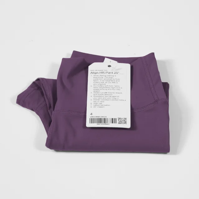 Lulu Classic2.0 High Waist Yoga Leggings Fitness Women Sports Pants Tight Athletic High-rise Buttery Soft Gym Clothe Custom Logo Dovetail Purple