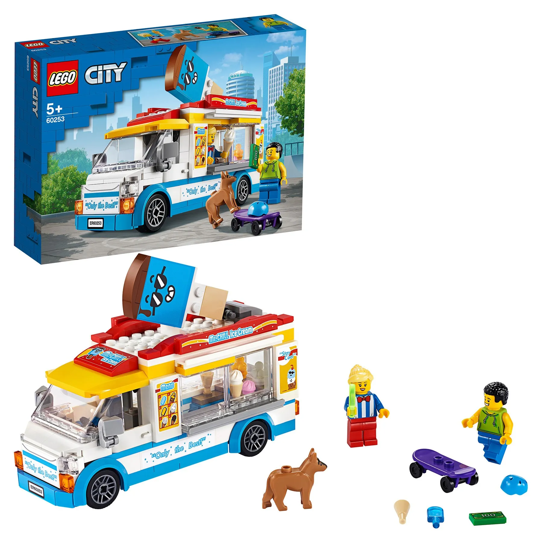Конструктор LEGO City Great Vehicles 60253 Грузовик мороженщика | Игрушки и хобби