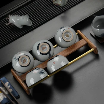 

1Pc Wooden Teacup Holder Chic Fine Safe Nice Drainer Bracket Cup Drying Rack