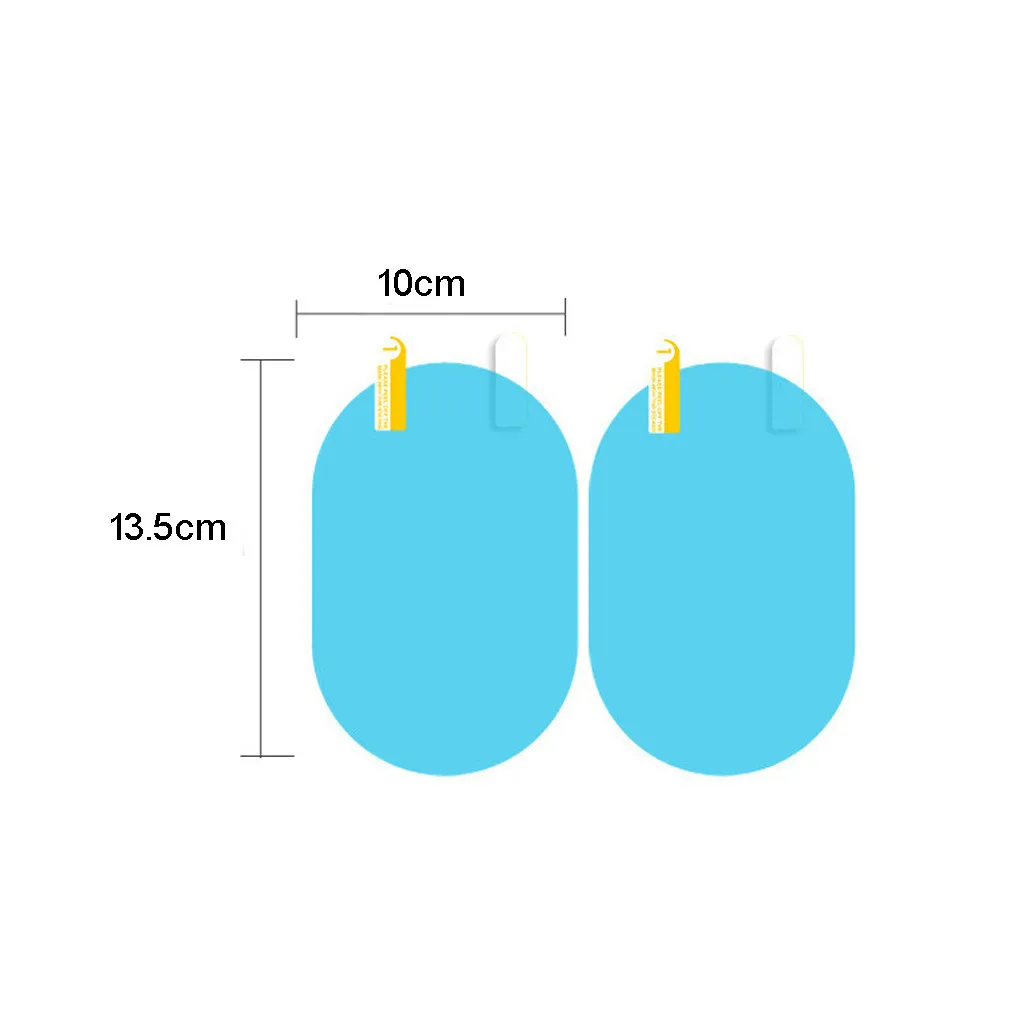 2 шт. новое автомобильное боковое зеркало заднего вида Водонепроницаемая анти-противотуманная непромокаемая пленка боковая стеклянная пленка наконец-то оторвет верхнюю защитную пленку# BA