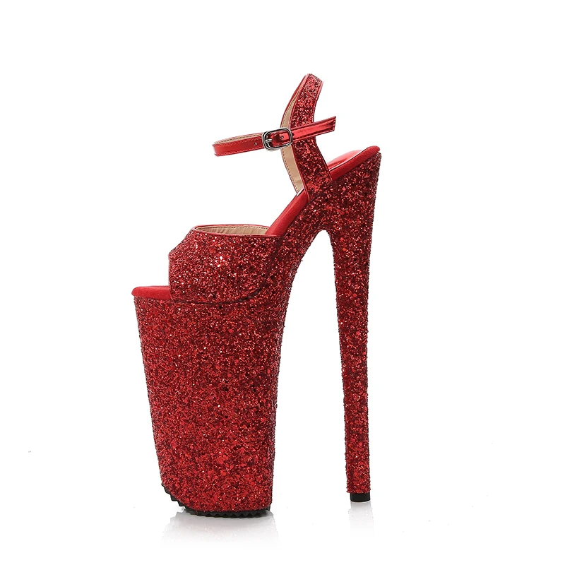 ruby red platform shoes