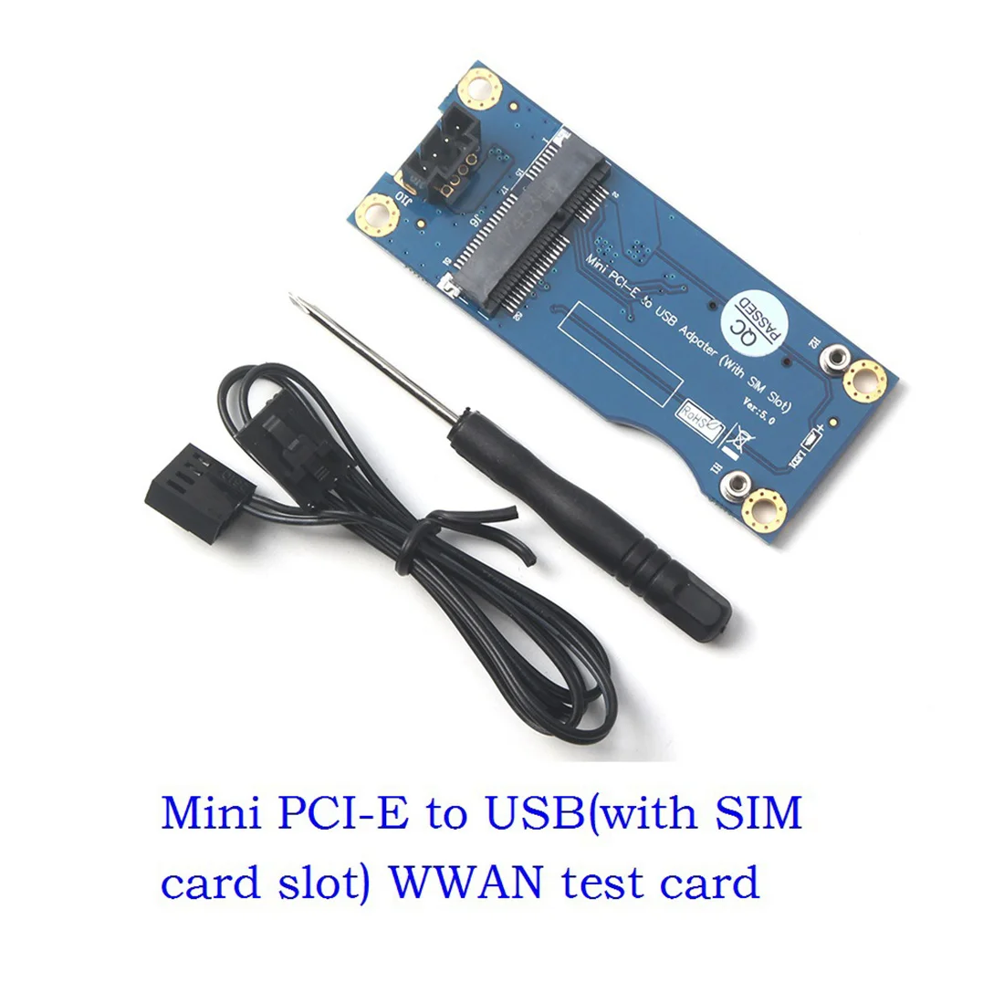 Мини PCI-E Беспроводная WWAN Тестовая карта USB 4Pin MiniPCI Express адаптер с слотом для sim-карты для модуля 3g/4G для HUAWEI SAMSUNG zte