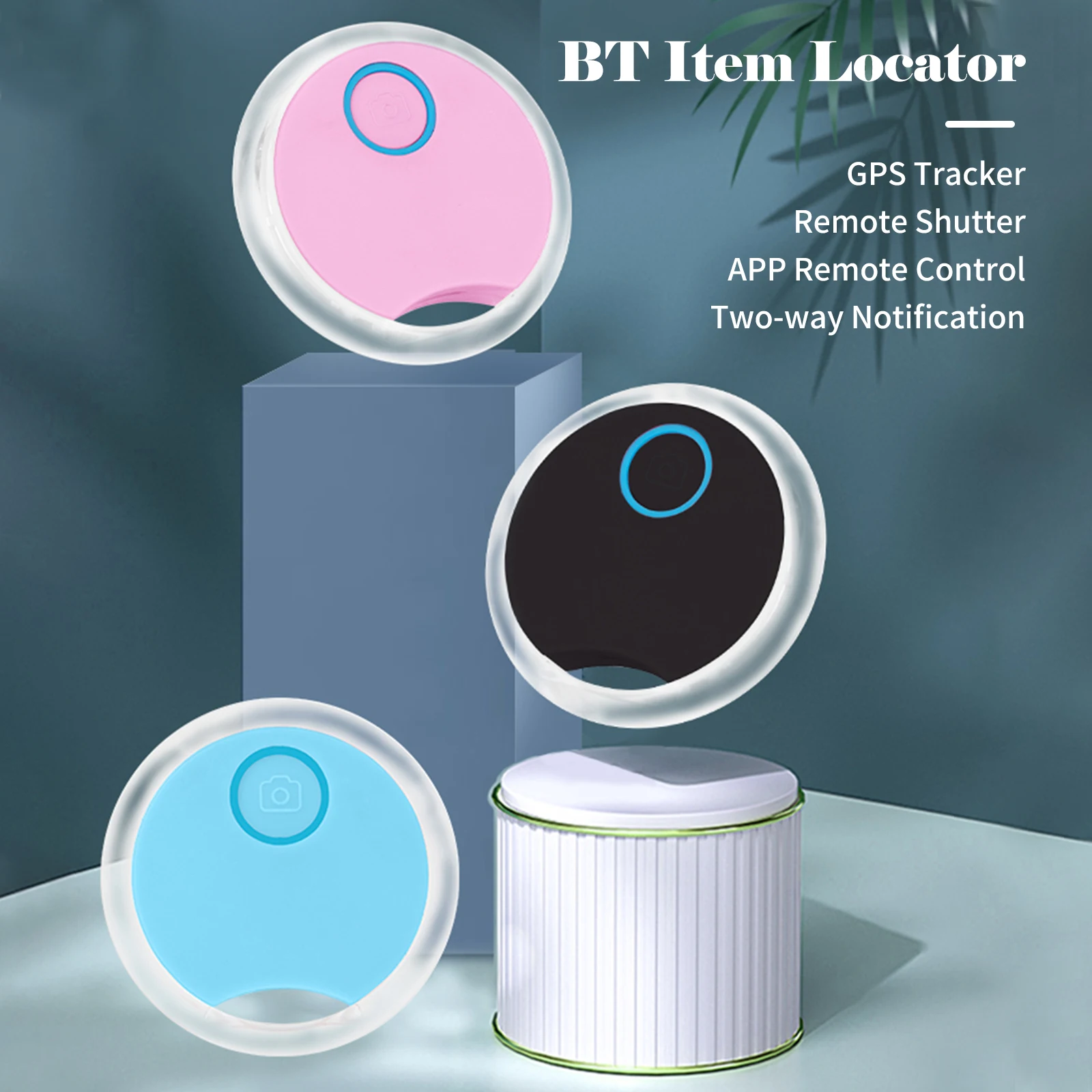 Smart Bluetooth GPS Tracker Key Locator Pet Anti-Lost Sensor Device For Kids Wallets Luggage Suitcases Car Locator Dogs Tracking
