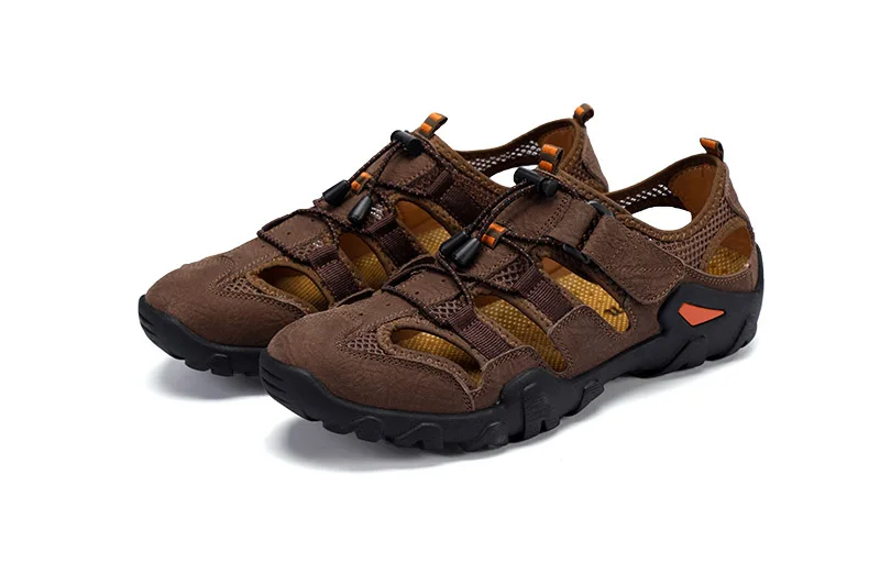 New Roman genuine leather men sandals summer cow leather for beach male shoes mens gladiator sandal Plus size 38-46 (25)