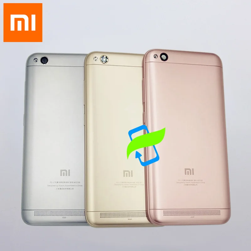 Оригинальная задняя крышка аккумулятора для Xiaomi Redmi 5A Redmi5A задний корпус кнопка